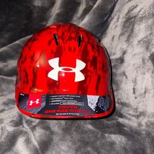 Under Armour Red Baseball Helmet